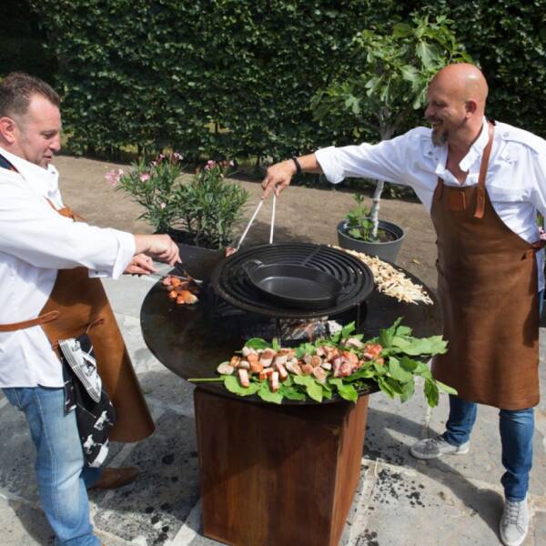 OFYR Kahverengi Deri Önlük OA-LA - 3