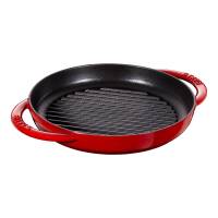 Staub Çift Kulplu Döküm Izgara Tava 23 cm - Staub