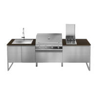 Steel Cucine Gea Brenta Outdoor Eviye ve Barbekülü Mutfak T-28 L-N - Steel